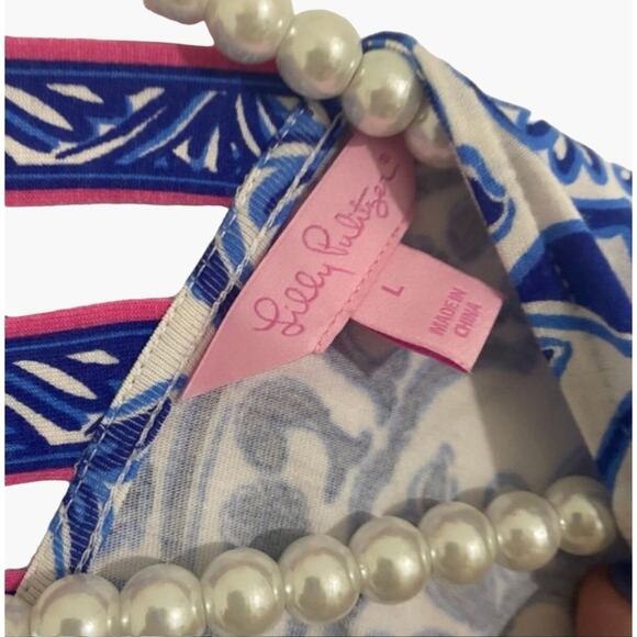 Lilly Pulitzer Pooling Around Ophelia Dress Women's Size Large So comfortable Sw - Picture 6 of 12